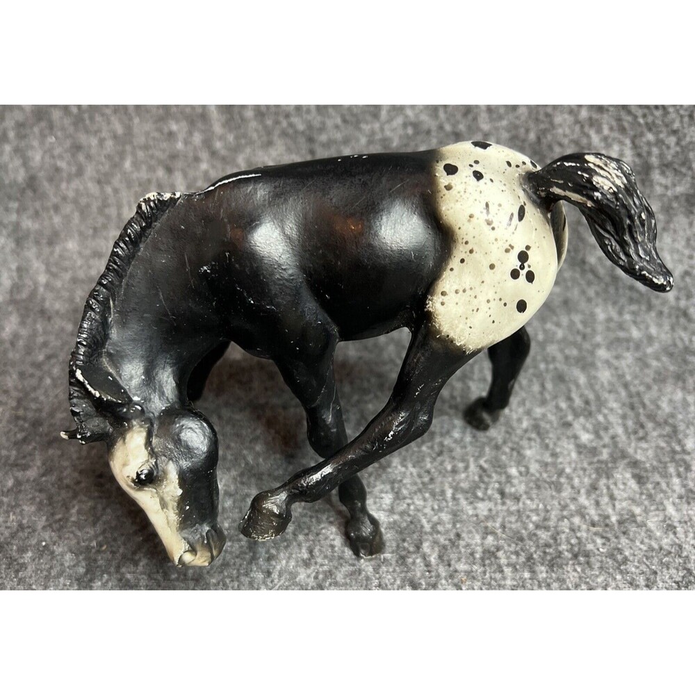 Breyer Horse Black Blanket Appaloosa Scratching Foal #168 Mold Vintage 1970-1986